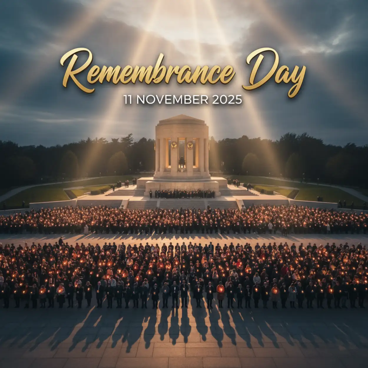 Free Download Remembrance Day 2025 HD 3D Text Wallpaper - High Quality Remembrance Day 2025 Background