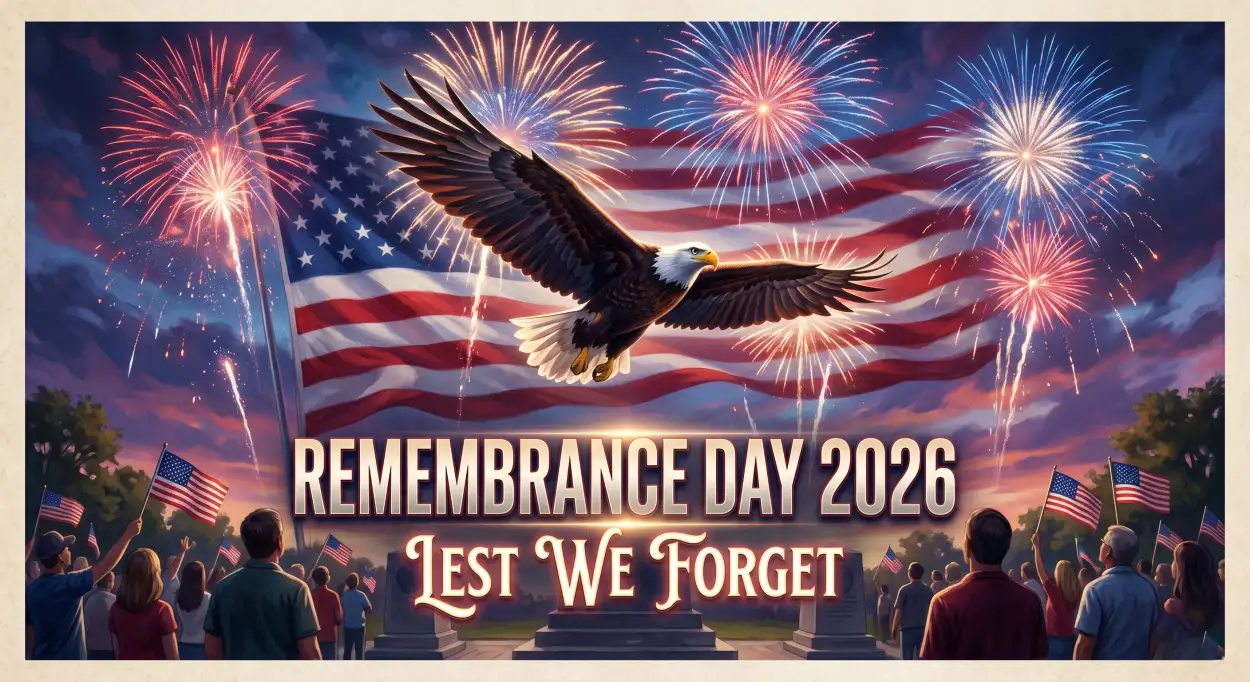 Free Download Remembrance Day Usa 2026 Patriotic Event Banner - High Quality Remembrance Day Usa 2026 Image