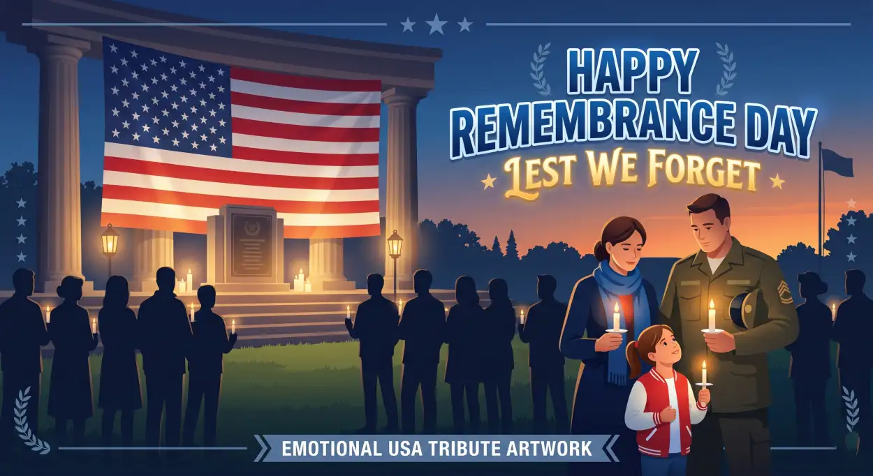 Free Download Remembrance Day Usa 2026 Patriotic Hero Illustration - High Quality Remembrance Day Usa 2026 Image