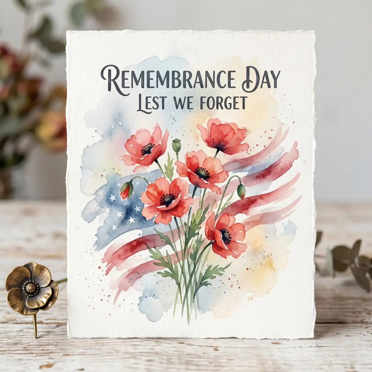 Free Download Remembrance Day Usa 2026 Patriotic Remembrance Card - High Quality Remembrance Day Usa 2026 Image