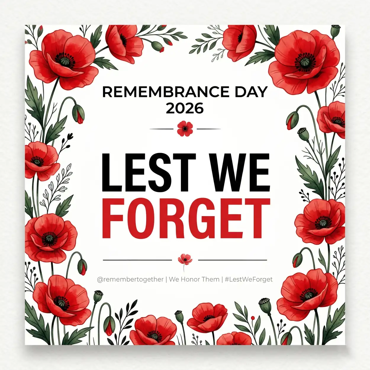 Free Download Remembrance Day Usa 2026 Remembrance Greeting Design - High Quality Remembrance Day Usa 2026 Image