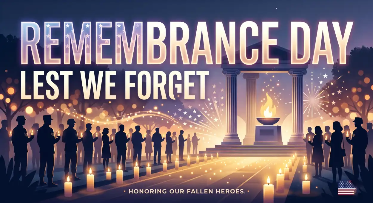 Free Download Remembrance Day Usa 2026 Usa Memorial Style Banner - High Quality Remembrance Day Usa 2026 Image