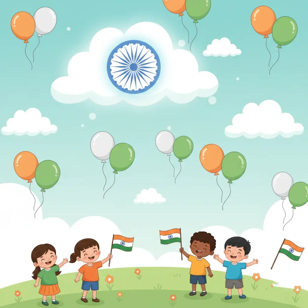 Free Download Republic Day Background For Kids - High Quality Republic Day Background Background