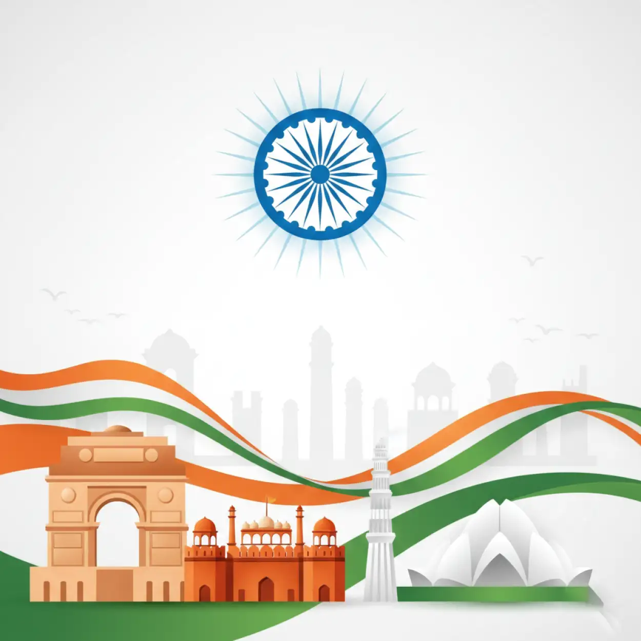 Free Download Republic Day Background For Presentation - High Quality Republic Day Background Background