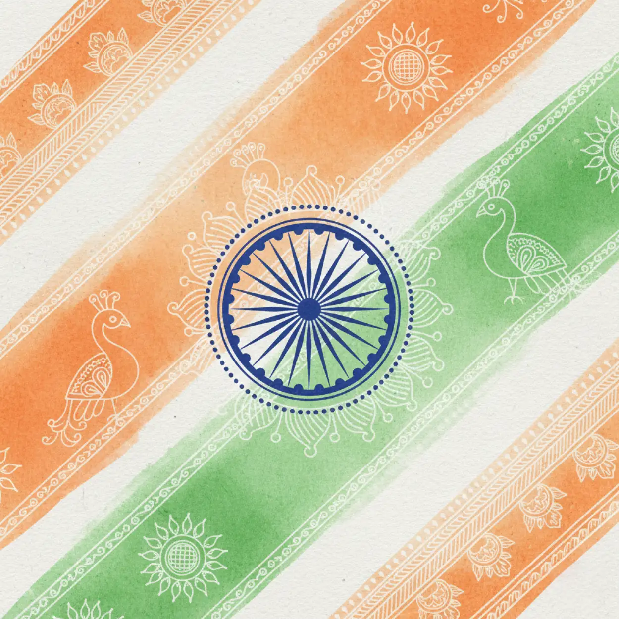 Free Download Republic Day Background Traditional Indian Theme - High Quality Republic Day Background Background Image