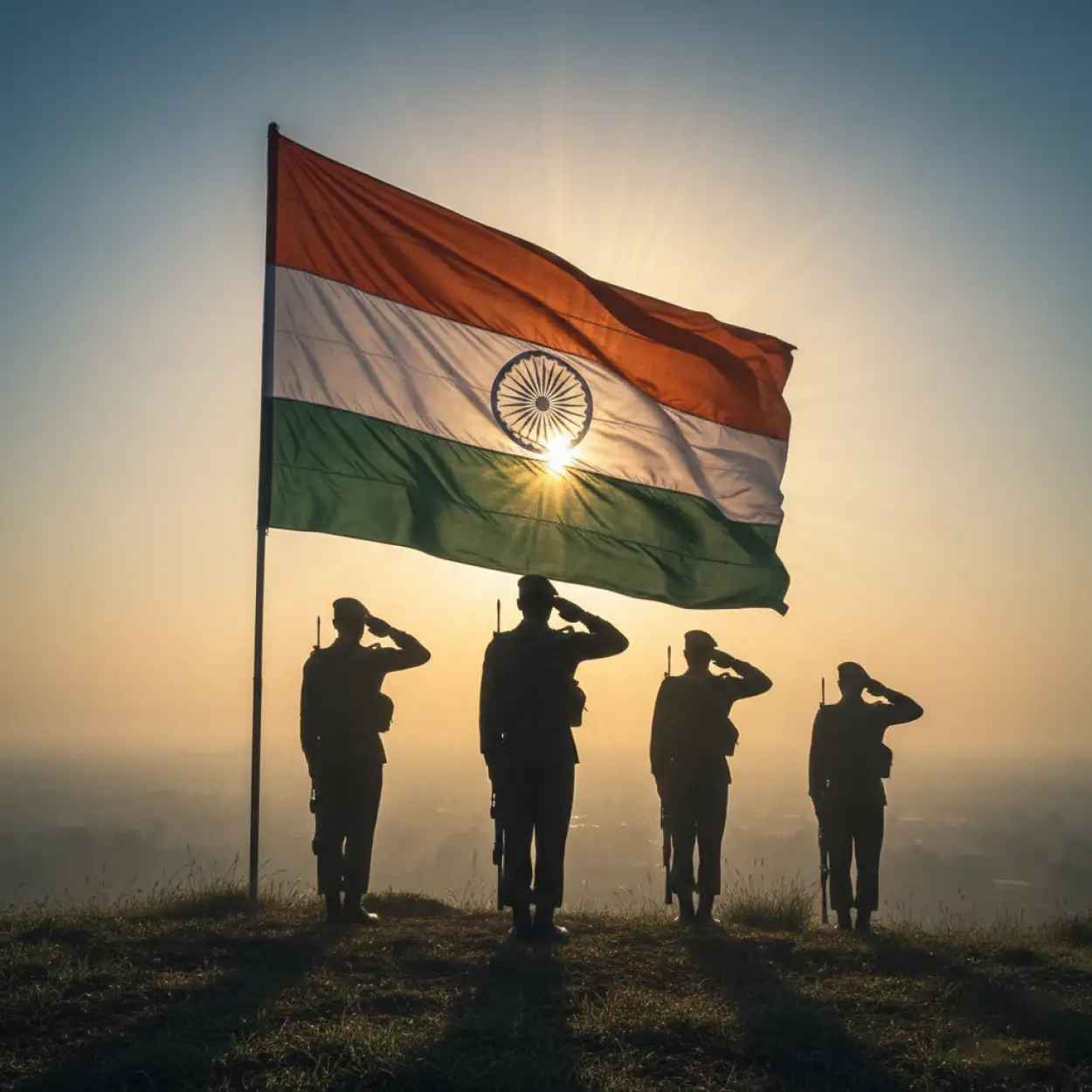 Free Download Republic Day Background With Soldiers - High Quality Republic Day Background Background