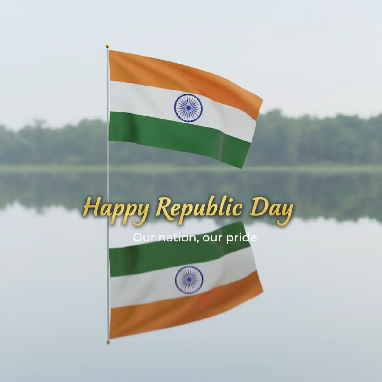 Free Download Republic Day Wishes Banner Text 2 - High Quality Republic Day Wishes Image