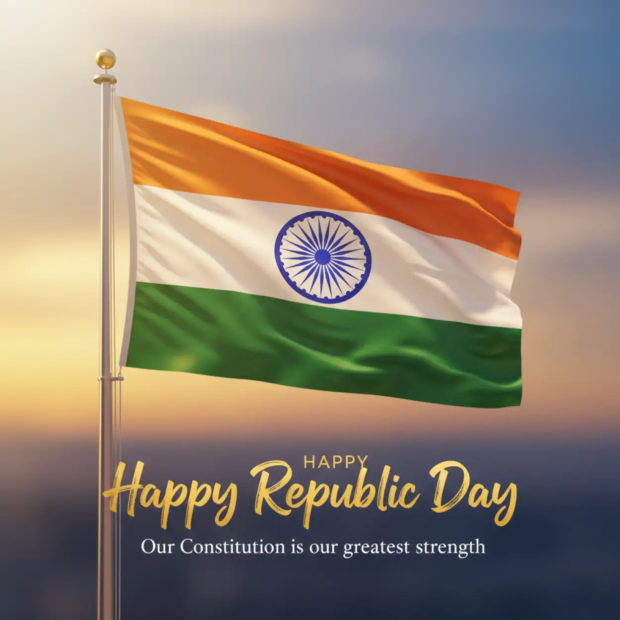 Free Download Republic Day Wishes For Facebook Post - High Quality Republic Day Wishes Image
