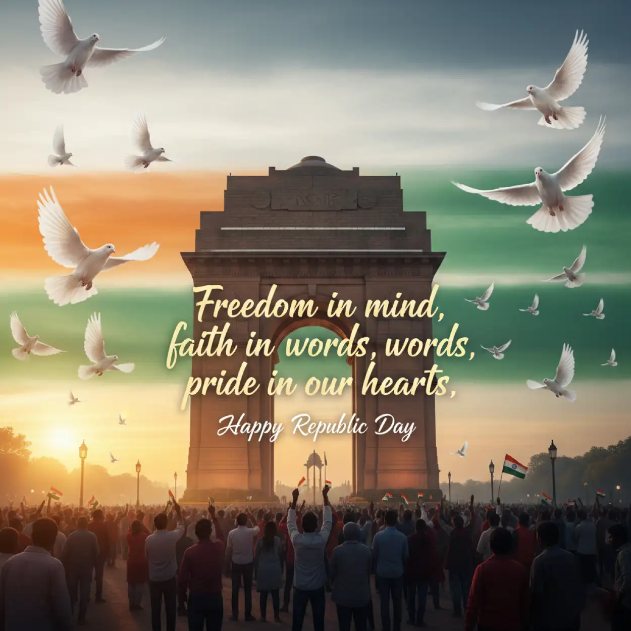 Free Download Republic Day Wishes Inspirational Quotes 2 - High Quality Republic Day Wishes Image