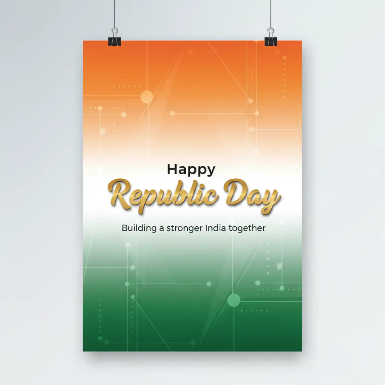 Free Download Republic Day Wishes Poster Design Text - High Quality Republic Day Wishes Image