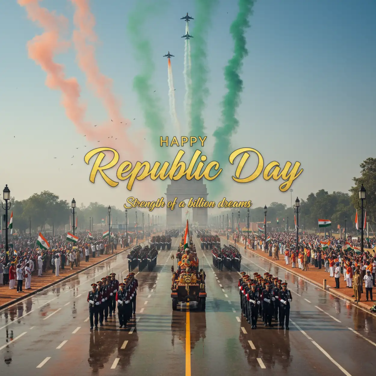 Free Download Republic Day Wishes With Images 2 - High Quality Republic Day Wishes Image