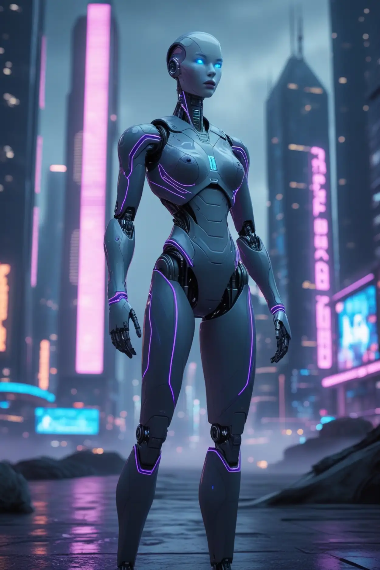 Free Download Robot Background In Futuristic Classroom - High Quality Robot Background Background