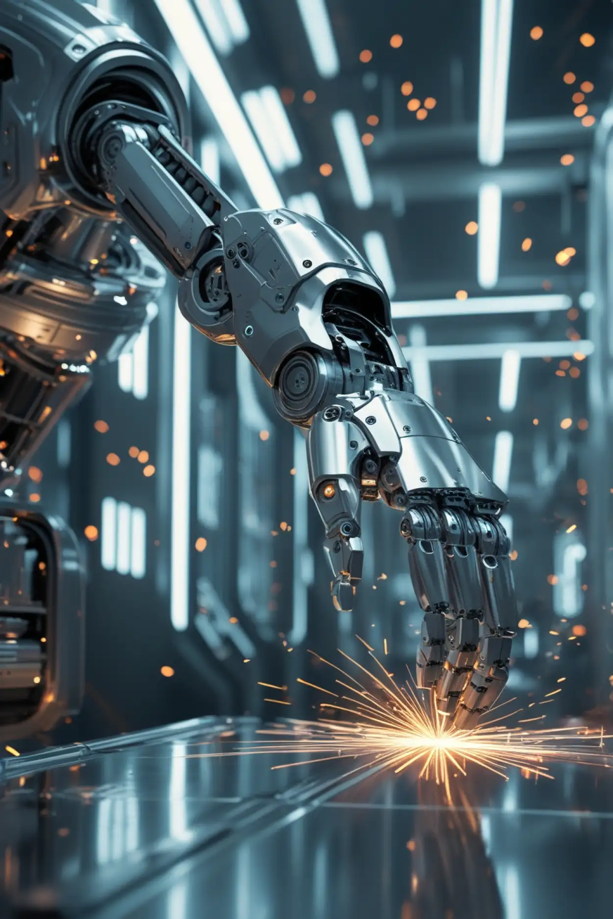 Robot Background In Industrial Factory - Royalty Free Robot Background Image | Pngmagic Free Download Robot Background In Industrial Factory - High Quality Robot Background Background