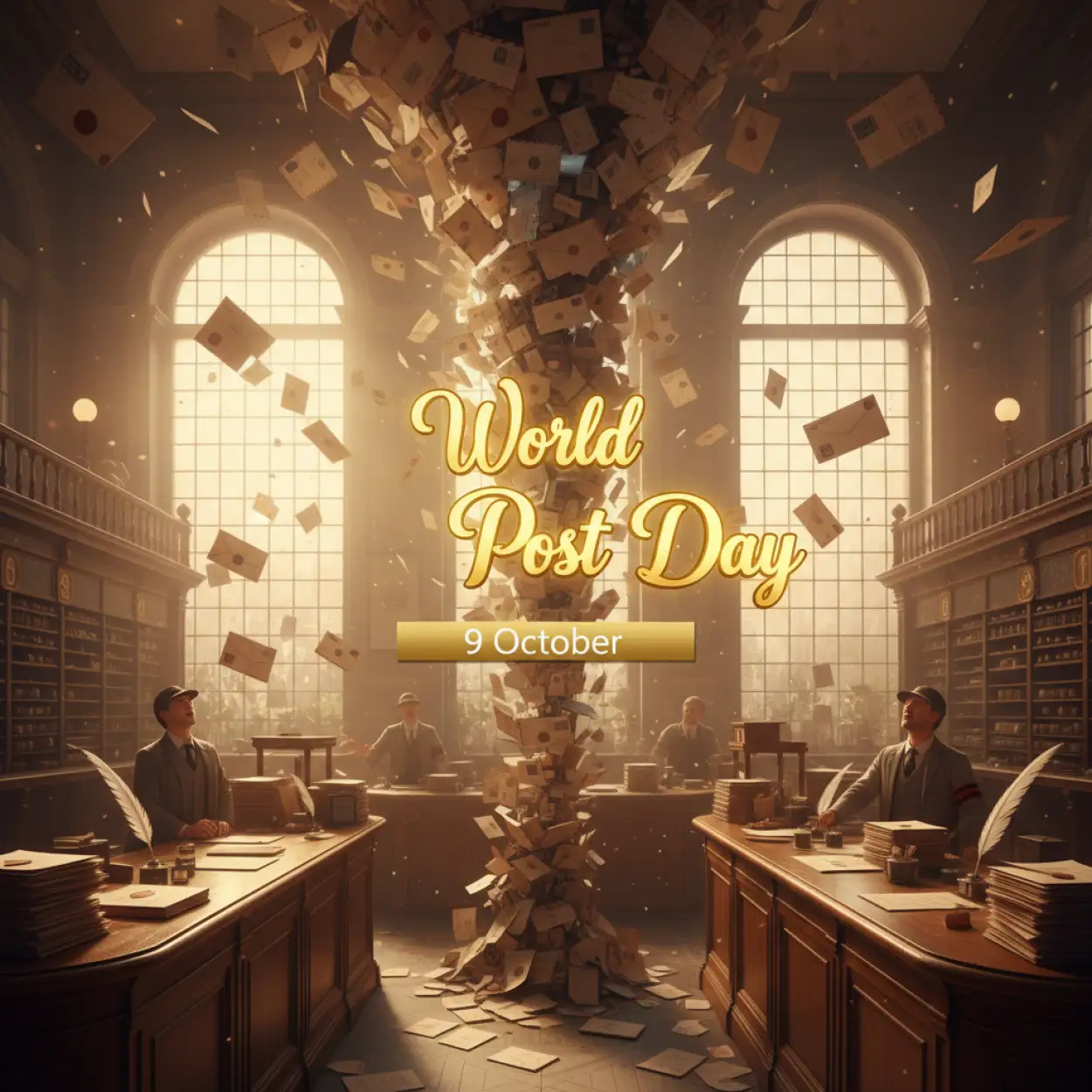 Free Download Role Of Postal Services In Modern Communication - High Quality World Post Day Background