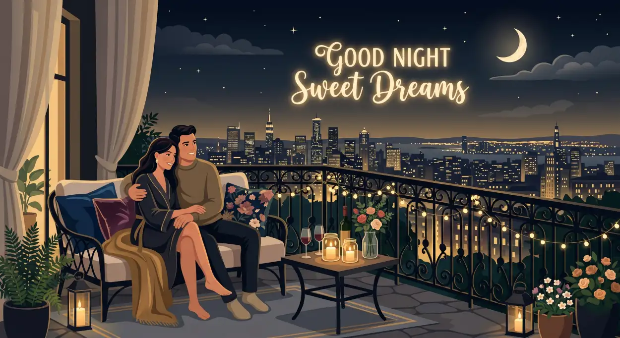 Free Download Romantic Couple Good Night Sweet Dreams Images - High Quality Good Night Sweet Dreams Image