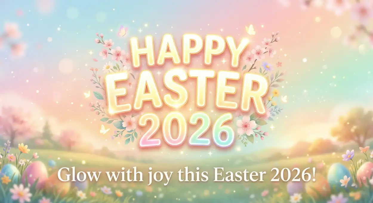 Free Download Romantic Happy Easter 2026 Messages - High Quality Happy Easter 2026 Image