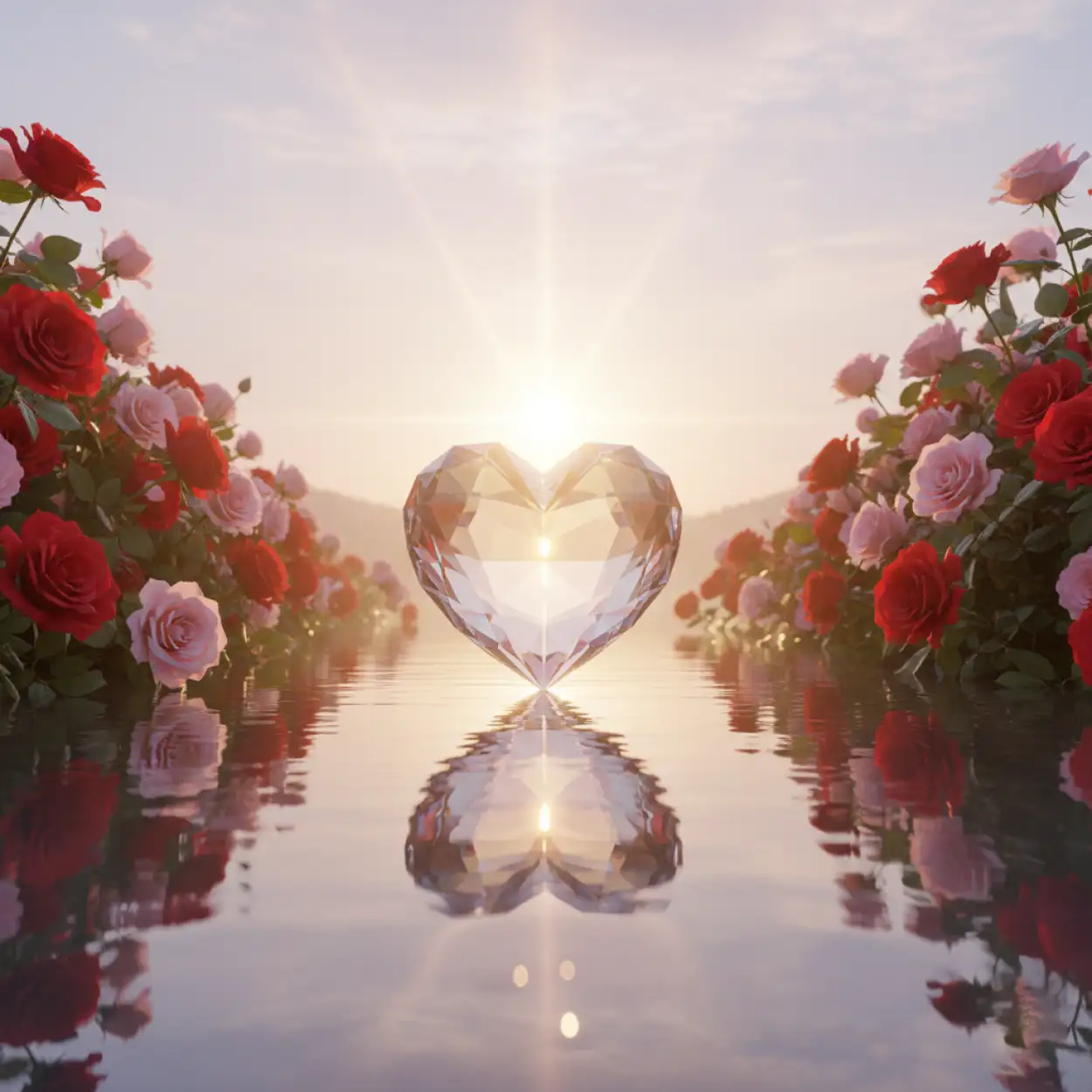 Free Download Romantic Light Effect Valentines Day Background - High Quality Happy Valentines Day Background Hd Background