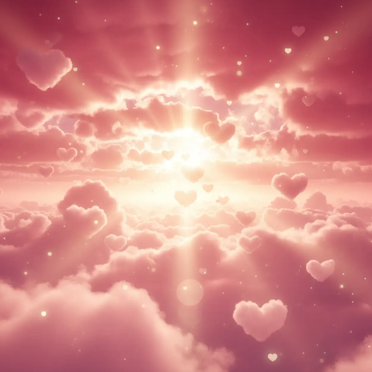 Free Download Romantic Pink Cloud Valentines Day Background - High Quality Happy Valentines Day Background Hd Background