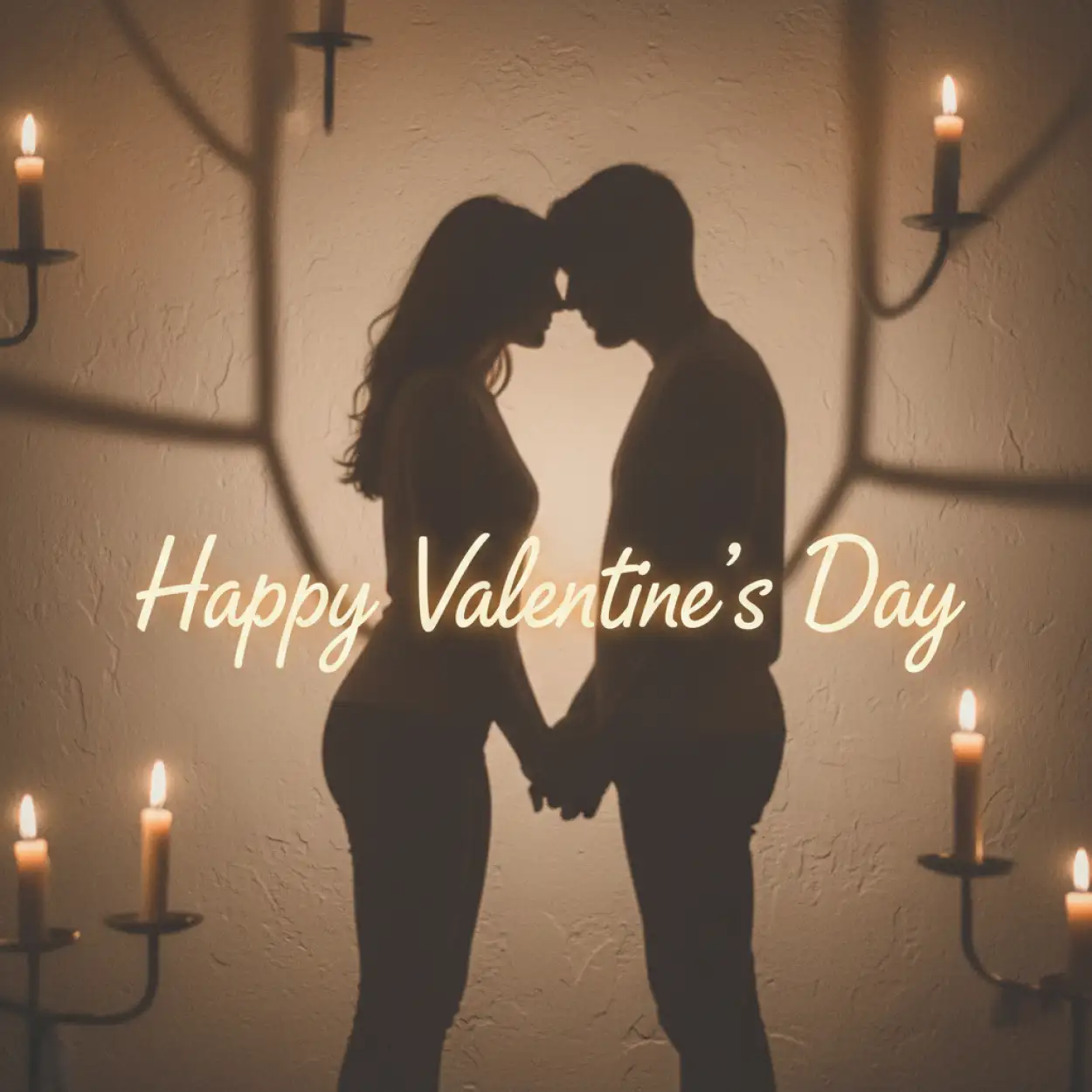 Free Download Romantic Valentines Day Couple Silhouette - High Quality Romantic Valentines Day Image