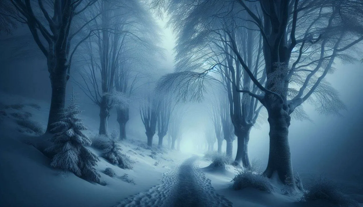 Romantic Winter Wallpapers With Foggy Paths - Royalty Free Winter Wallpaper Image | Pngmagic Free Download Romantic Winter Wallpapers With Foggy Paths - High Quality Winter Wallpaper Background