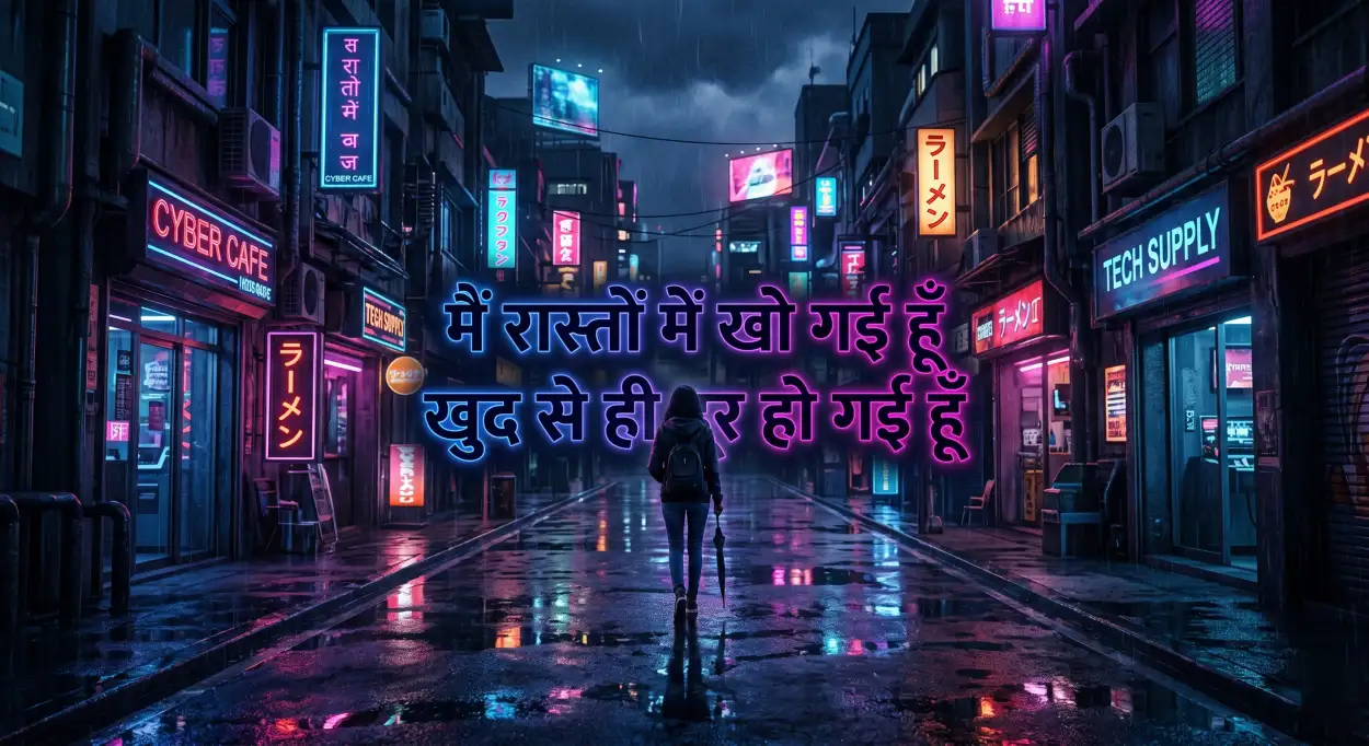 Free Download Sad Girl Heartbreak Captions Hindi - High Quality Emotional Girl Quotes Hindi Image