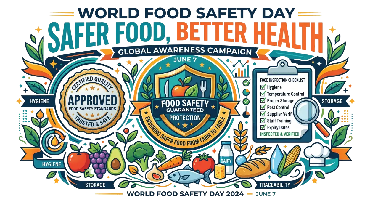 Free Download Safe Food Better Health Vector Png - High Quality World Food Safety Day Png Transparent PNG