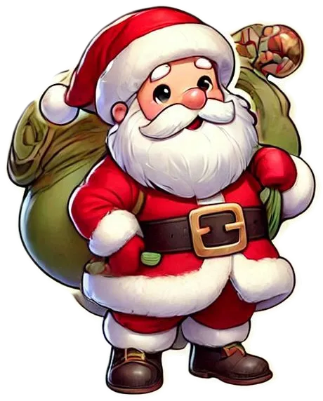 Santa Claus And Reindeer Transparent Christmas Png Art - Royalty Free Merry Christmas Cartoon Santa Claus Image | Pngmagic Free Download Santa Claus And Reindeer Transparent Christmas Png Art - High Quality Merry Christmas Cartoon Santa Claus PNG Image