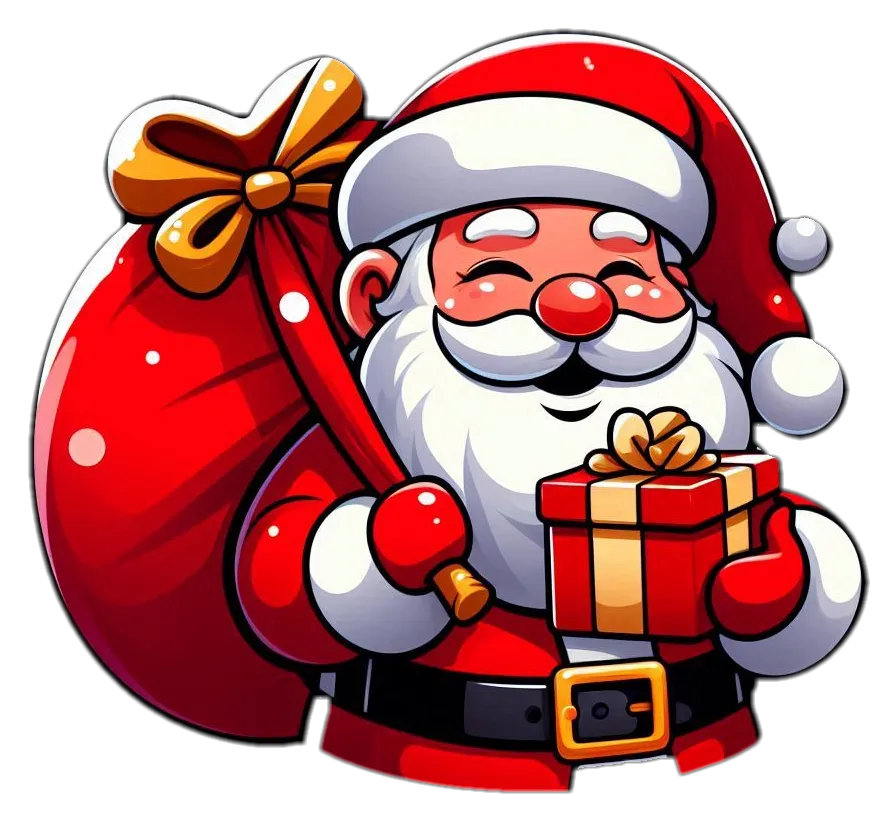 Santa Claus Png In Winter Scene - Royalty Free Santa Claus Png Image | Pngmagic Free Download Santa Claus Png In Winter Scene - High Quality Santa Claus Png PNG Image