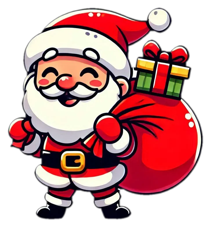 Free Download Santa Claus Png With Christmas Decorations - High Quality Santa Claus Png PNG Image