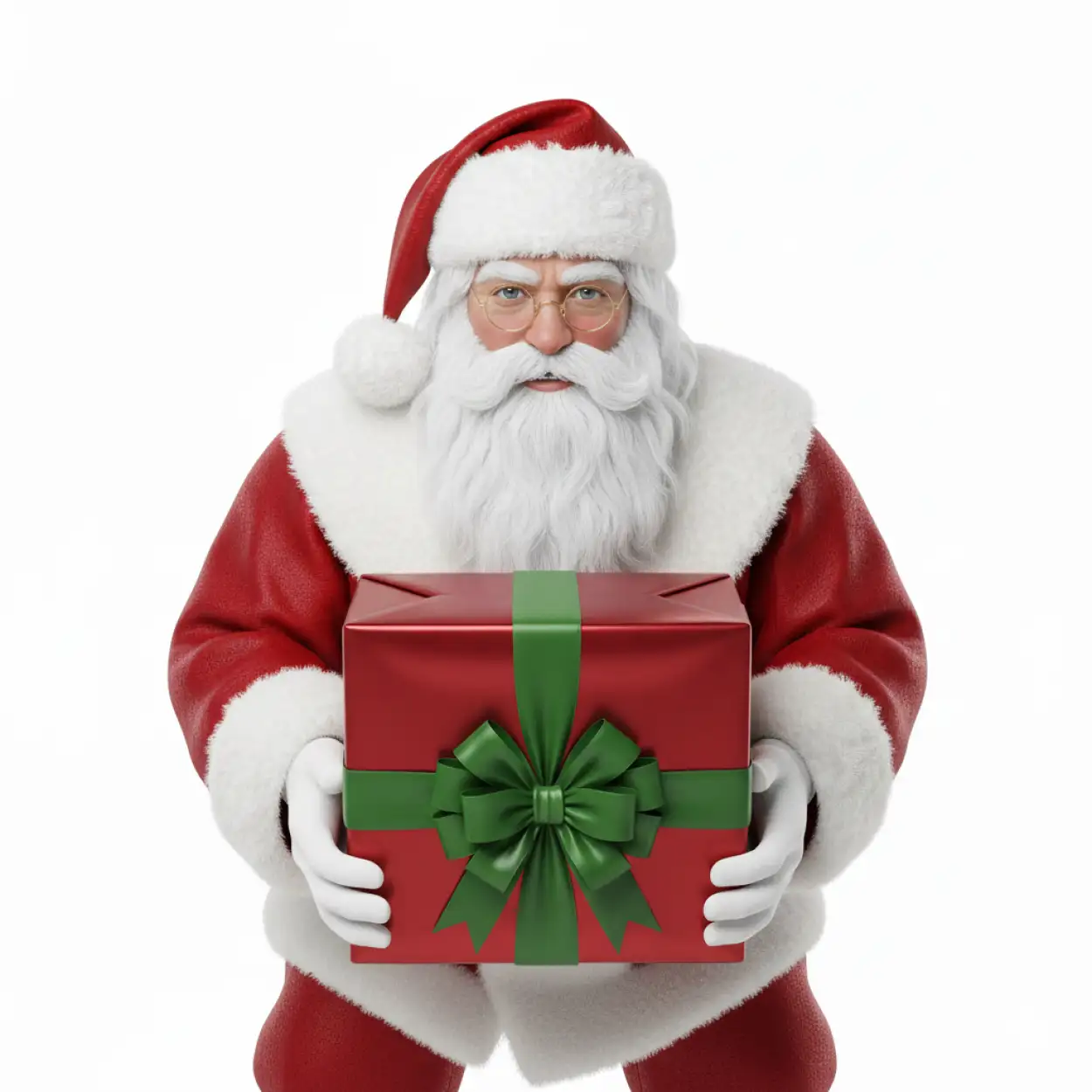 Free Download Santa Claus With Big Gift Bag Png No Background - High Quality Santa Claus With Gifts Png Transparent PNG