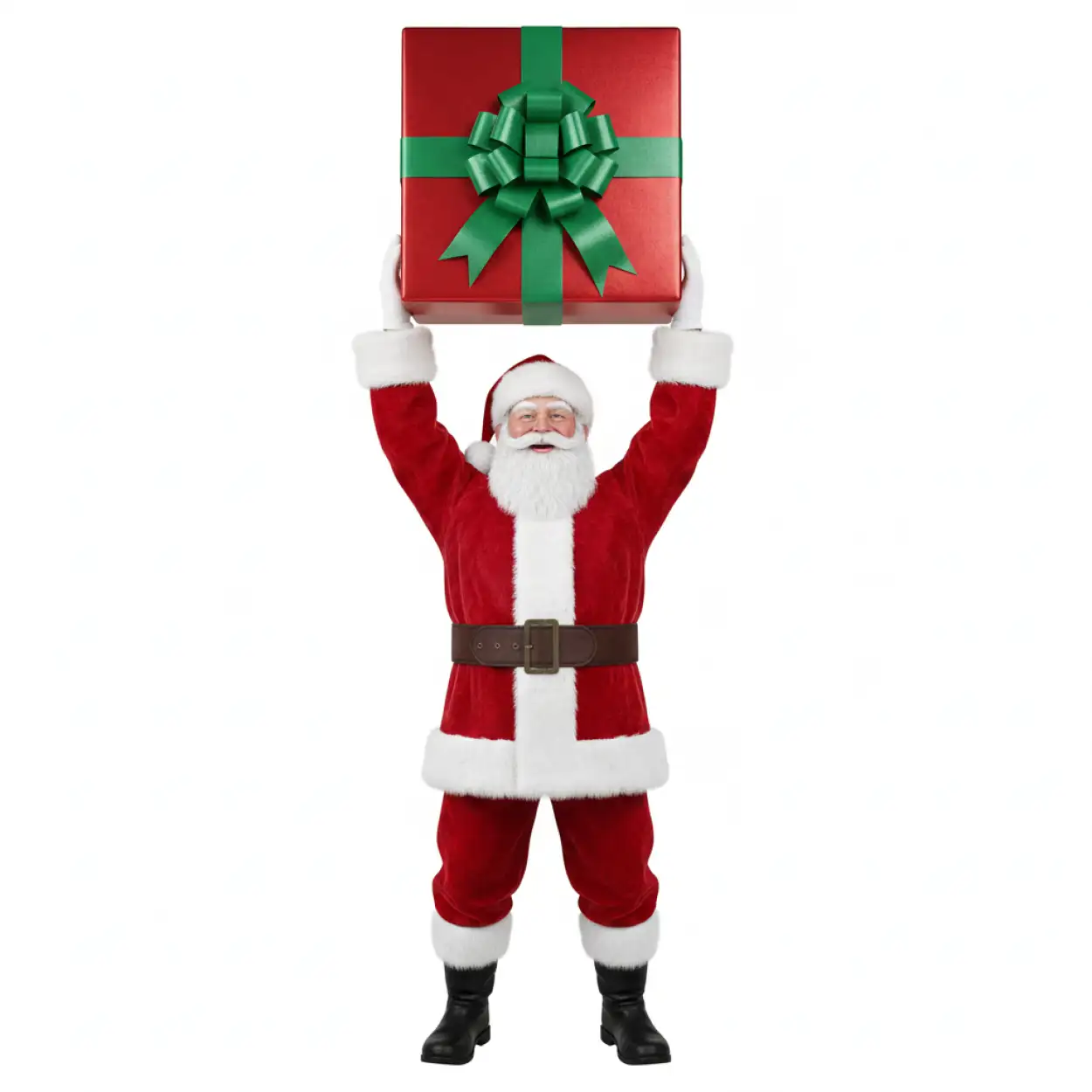 Free Download Santa Claus With Gifts And Candy Canes Png - High Quality Santa Claus With Gifts Png Transparent PNG