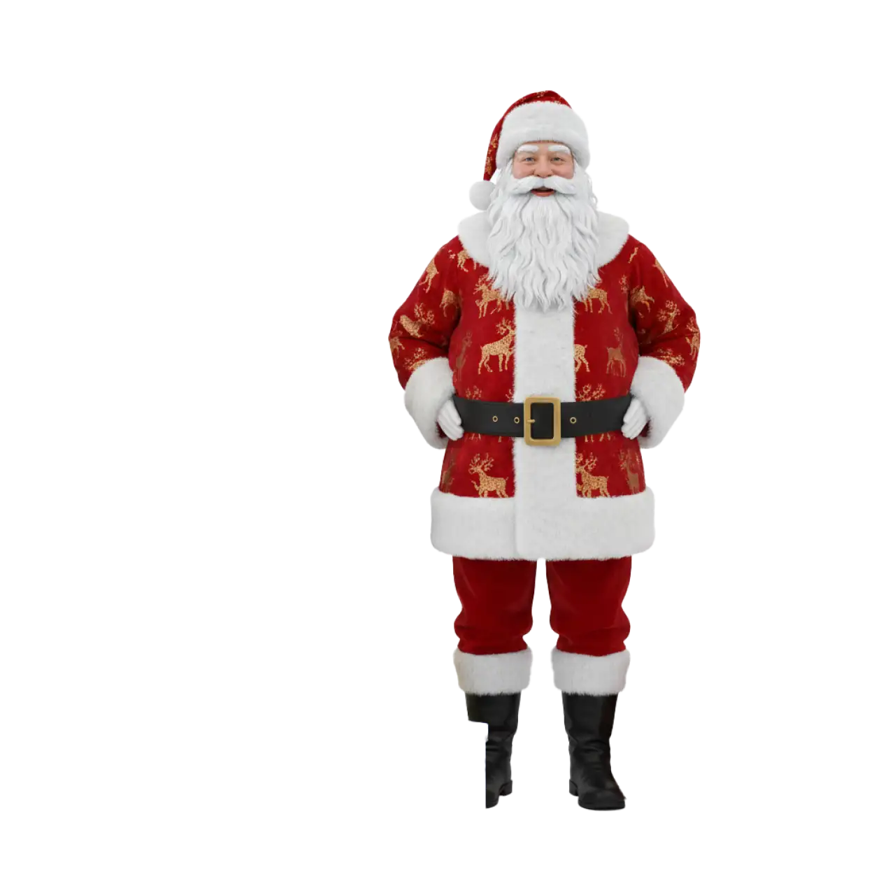 Free Download Santa Claus With Premium Gift Boxes Png - High Quality Santa Claus With Gifts Png Transparent PNG