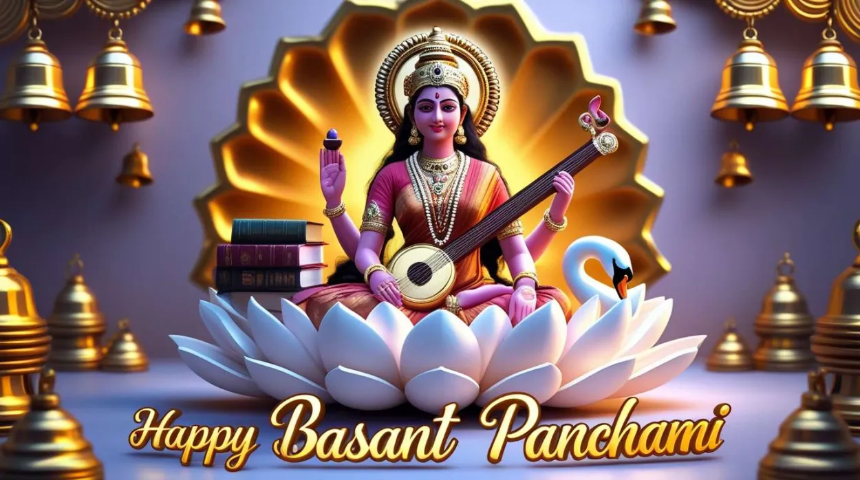 Saraswati Maa Blessing Devotees Hd Images - Royalty Free Happy Basant Panchami Image | Pngmagic Free Download Saraswati Maa Blessing Devotees Hd Images - High Quality Happy Basant Panchami Background
