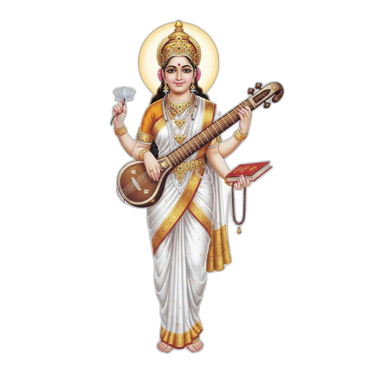 Saraswati Mata Png For School Function - Royalty Free Saraswati Png Image | Pngmagic Free Download Saraswati Mata Png For School Function - High Quality Saraswati Png PNG Image