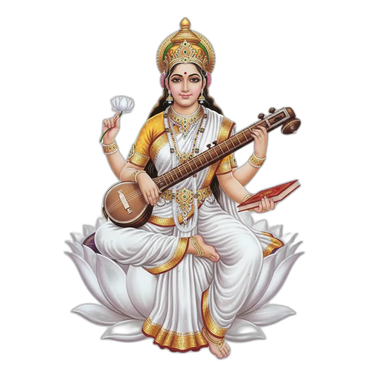 Saraswati Mata Png Hd For Background - Royalty Free Saraswati Png Image | Pngmagic Free Download Saraswati Mata Png Hd For Background - High Quality Saraswati Png PNG Image