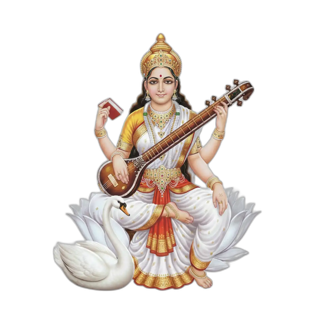 Saraswati Png For Basant Panchami Poster - Royalty Free Saraswati Png Image | Pngmagic Free Download Saraswati Png For Basant Panchami Poster - High Quality Saraswati Png PNG Image