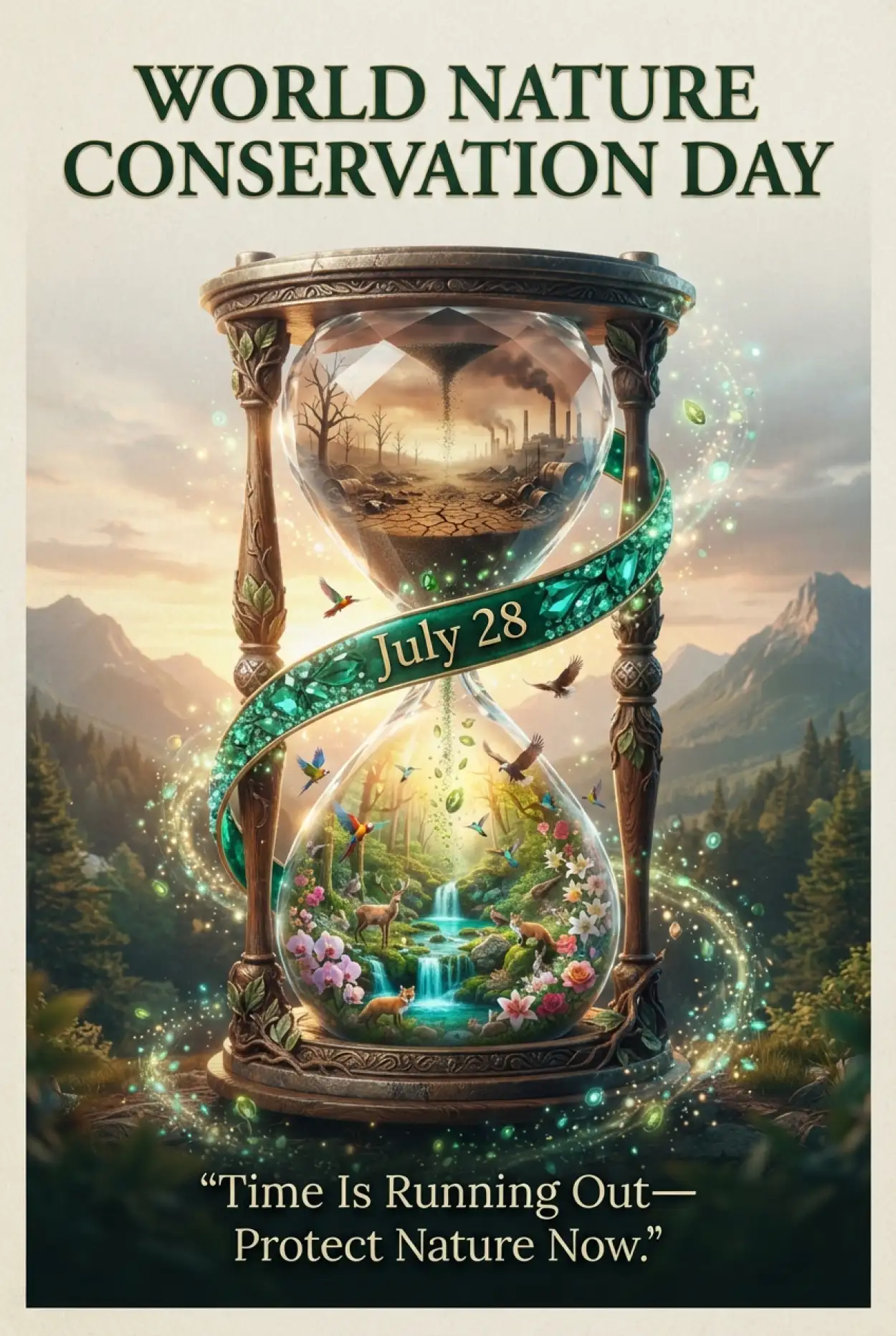 Free Download Save The Planet Creative Poster - High Quality World Nature Conservation Day 2026 Image