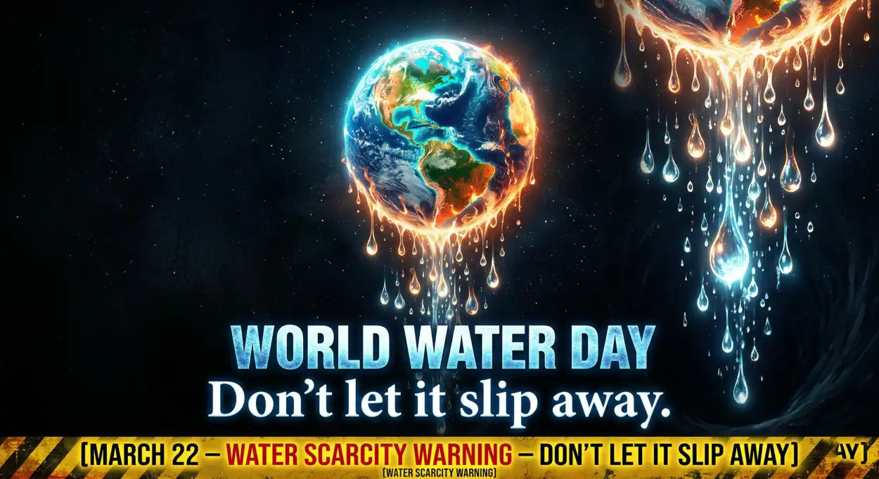 Free Download Save Water Slogans For Students - High Quality World Water Day 2026 Image