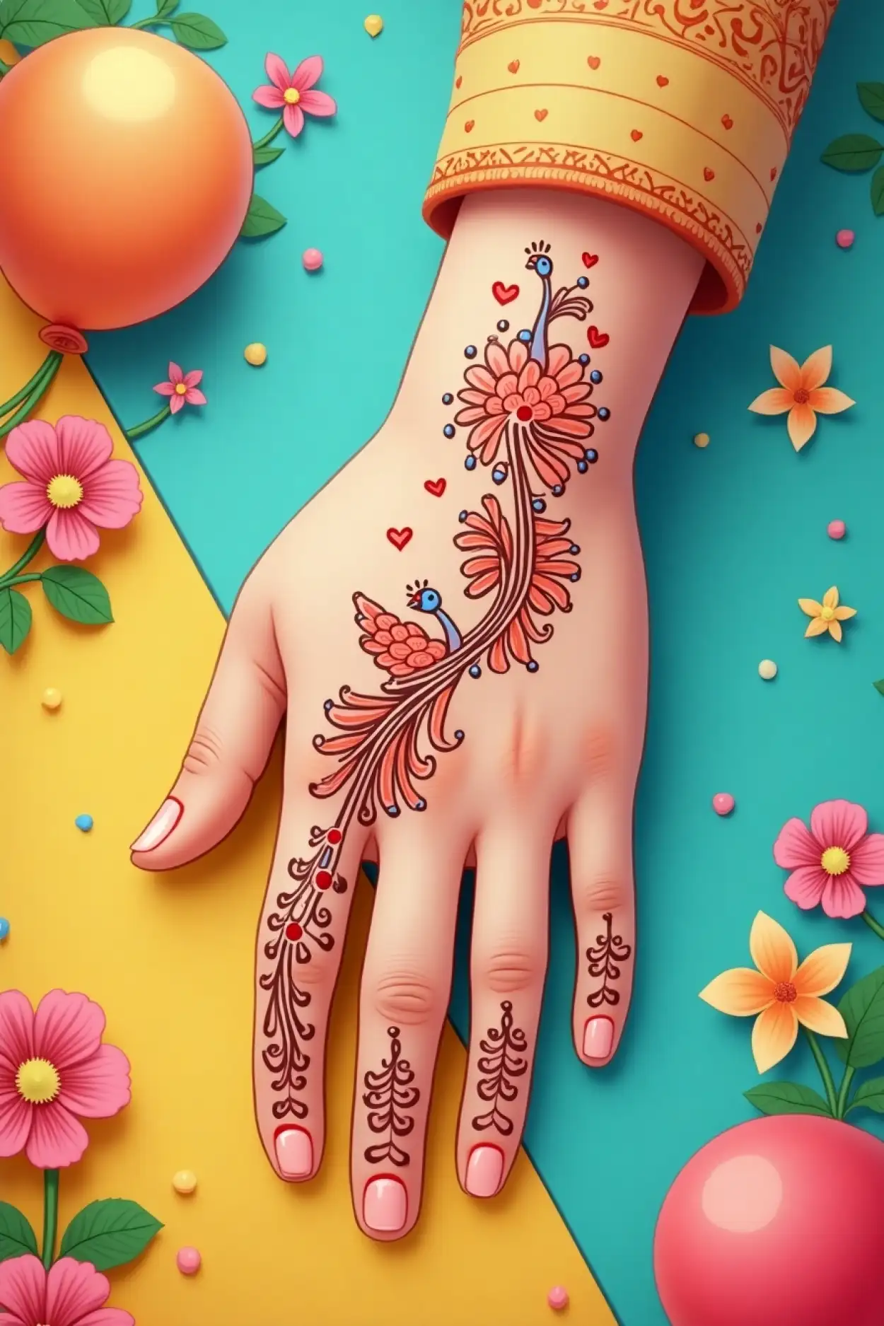 Sawan Somwar Mehndi With Lord Shiva Elements - Royalty Free Sawan Somwari Mehndi Design Image | Pngmagic Free Download Sawan Somwar Mehndi With Lord Shiva Elements - High Quality Sawan Somwari Mehndi Design Background
