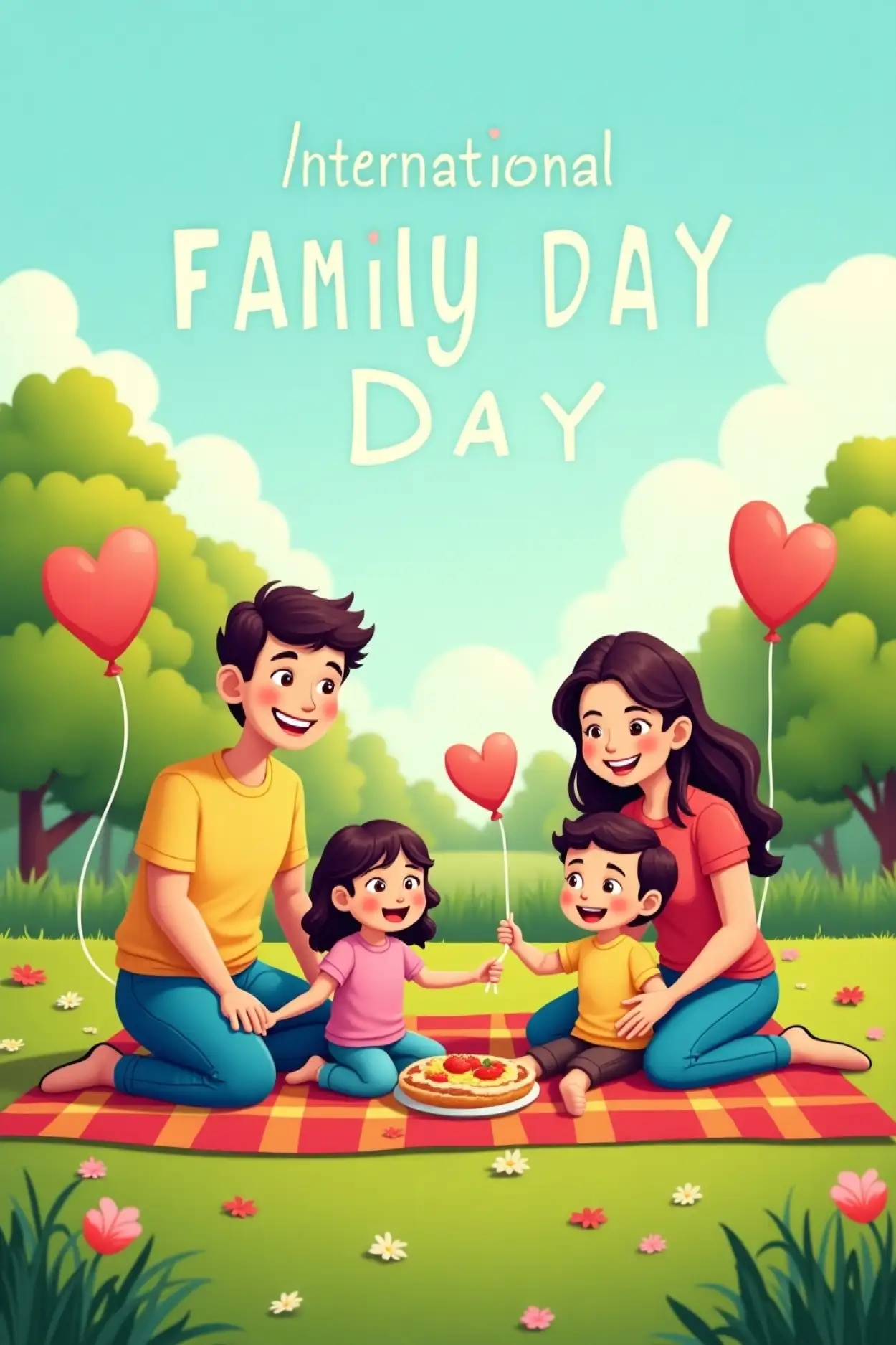 Free Download School Use Family Day Poster Photo - High Quality International Family Day Background