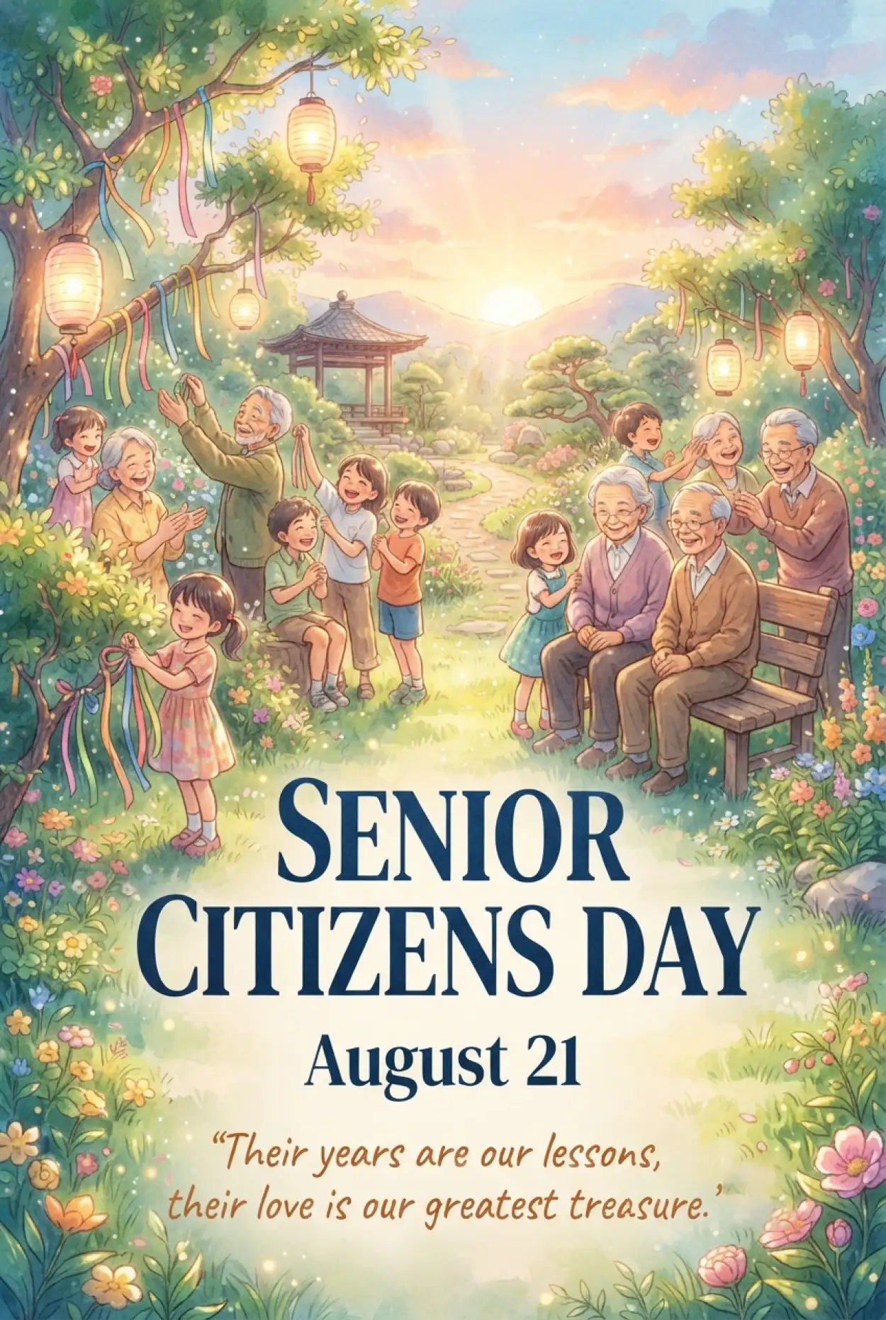 Free Download Senior Citizens Day 2026 Activities In Old Age Homes - High Quality Senior Citizens Day 2026 Image