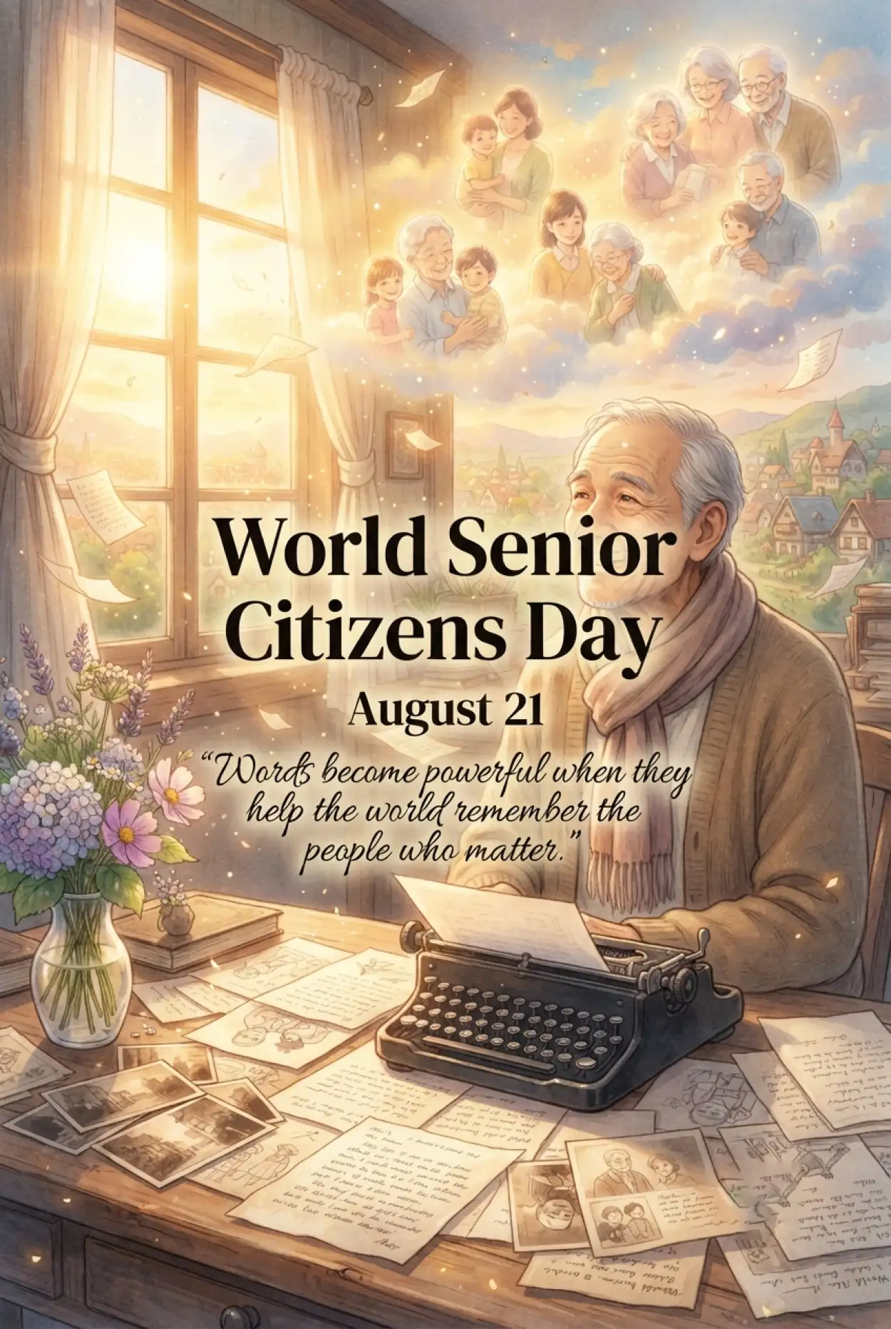 Free Download Senior Citizens Day 2026 Blog Post Ideas - High Quality Senior Citizens Day 2026 Image