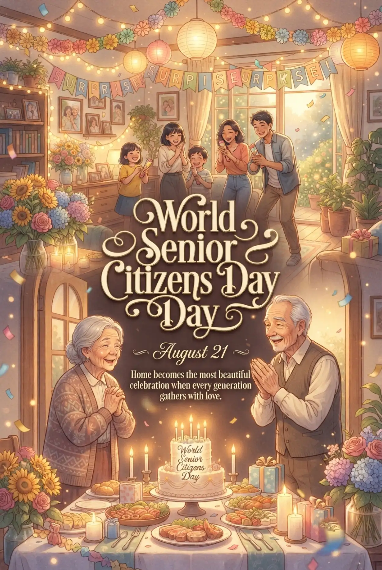 Free Download Senior Citizens Day 2026 Content Marketing Ideas - High Quality Senior Citizens Day 2026 Image