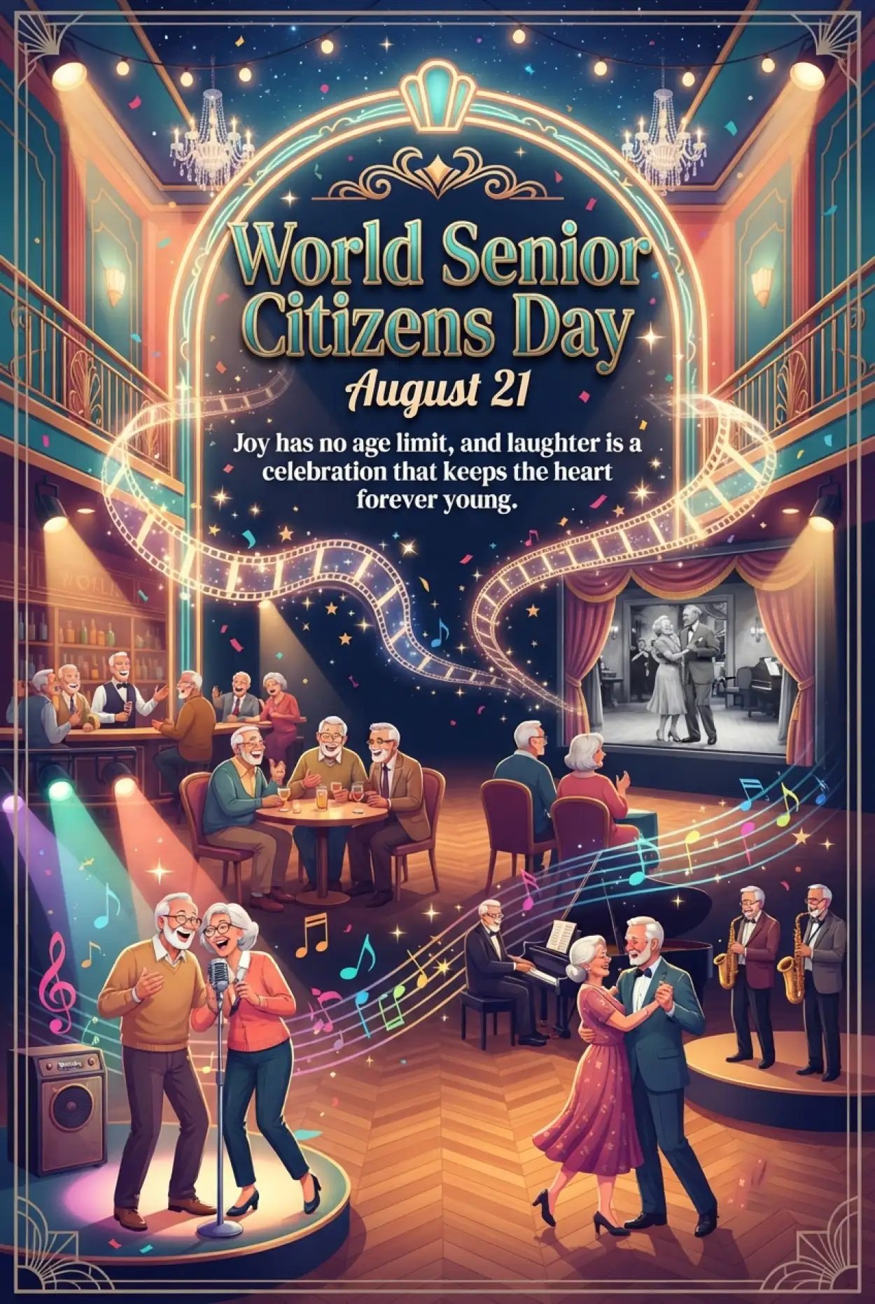 Free Download Senior Citizens Day 2026 Entertainment Ideas For Elderly - High Quality Senior Citizens Day 2026 Image
