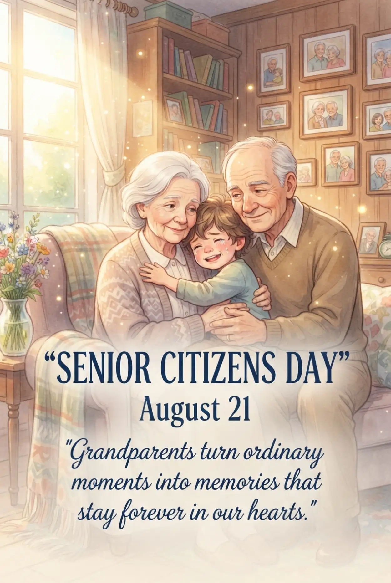 Free Download Senior Citizens Day 2026 Ideas For Grandparents And Grandchildren - High Quality Senior Citizens Day 2026 Image