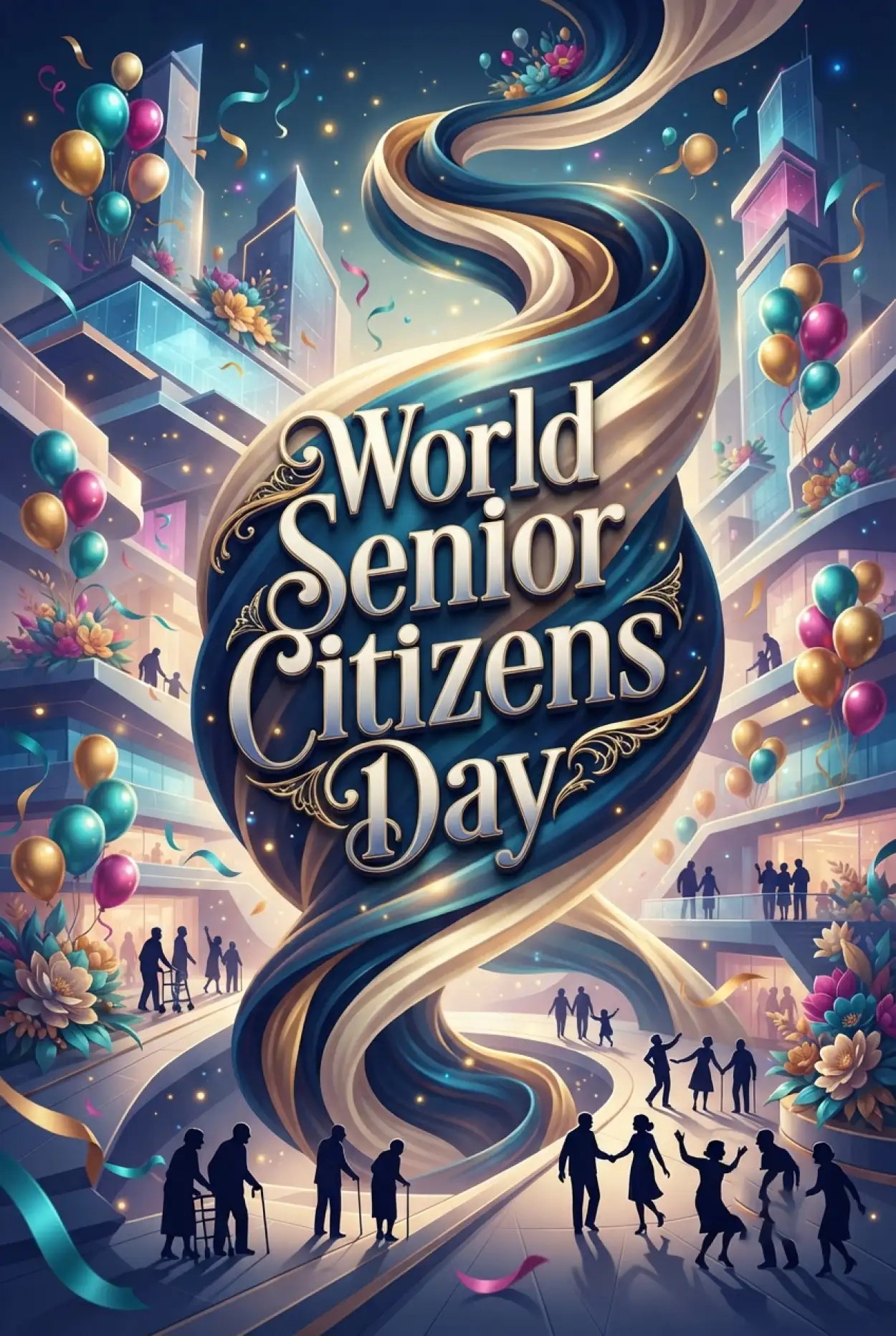 Free Download Senior Citizens Day 2026 Importance Of Social Inclusion - High Quality Senior Citizens Day 2026 Image
