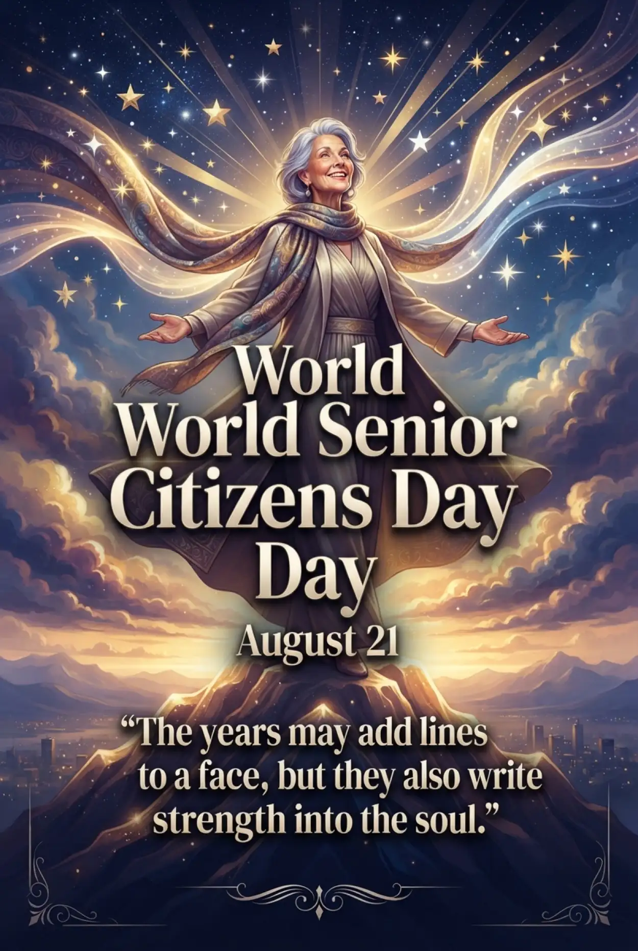 Free Download Senior Citizens Day 2026 Paragraph Writing - High Quality Senior Citizens Day 2026 Image