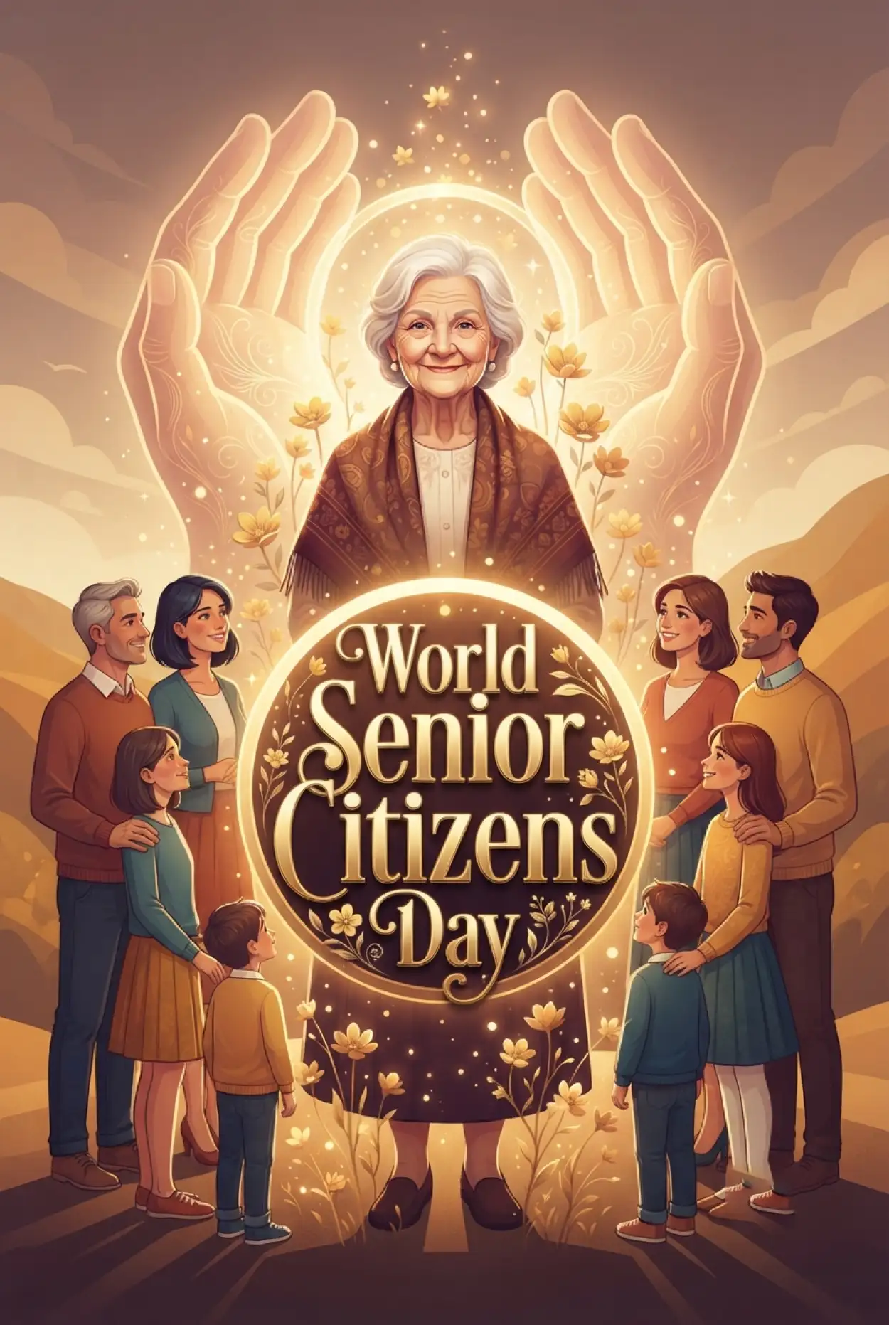 Free Download Senior Citizens Day 2026 Respect Your Elders Campaign - High Quality Senior Citizens Day 2026 Image