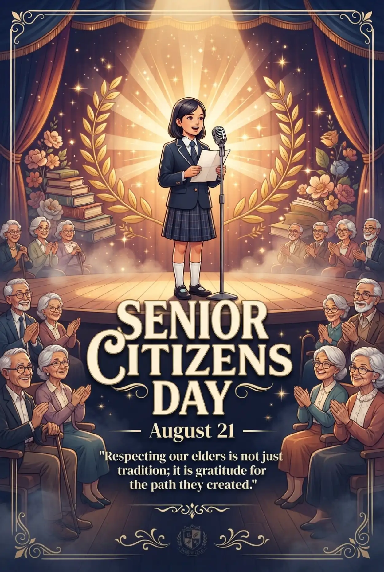 Free Download Senior Citizens Day 2026 Skit Ideas For Students - High Quality Senior Citizens Day 2026 Image