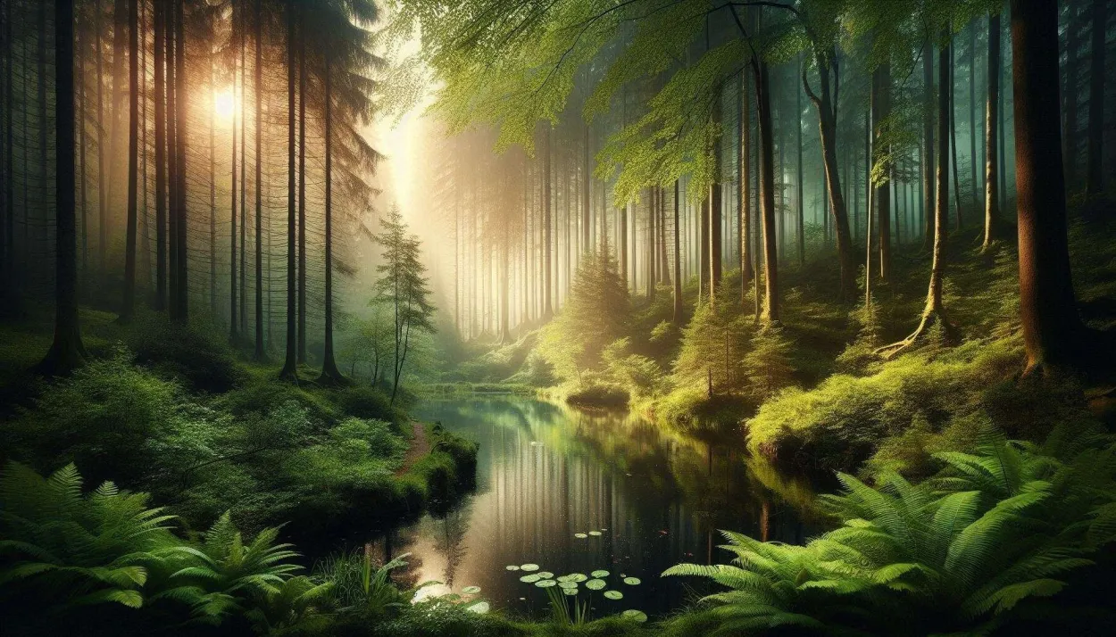 Free Download Serene Forest Landscape Backgrounds In Png Format - High Quality Nature Background PNG Image